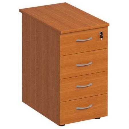 Тумба приставная Формула ФР 214 с центральным замком (ольха европейская, 420х670х750 мм, 4 ящика)